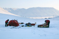 'Walking with the Wounded' expedition, Spitsbergen, Norway - 31 Mar 2011