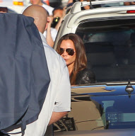 Pregnant Victoria Beckham and her baby bump at Jimmy Kimmel Live - Part 2
