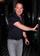 David Furnish shows tattoo of son's name