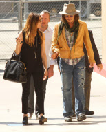 Johnny Depp Walks Into the El Capitan Theatre to Support Penelope Cruz Hollywood Star