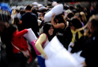 US-NEW YORK-PILLOW FIGHT