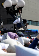 US-NEW YORK-PILLOW FIGHT