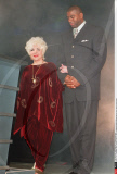 L.A.: LIZ TAYLOR & MAGIC JOHNSON                                AT THE L.A.