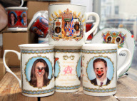 Artist creates anti royal wedding mugs, Brighton, Sussex, Britain - 02 Apr 2011