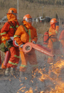 CHINA-NINGXIA-YINCHUAN-FIREFIGHTING REHEARSAL (CN)