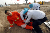 CHINA-NINGXIA-YINCHUAN-FIREFIGHTING REHEARSAL (CN)