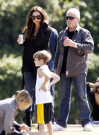 EXCLUSIVE... Pregnant Victoria Beckham Watches Over Her Boys On The Soccer Field