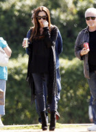 EXCLUSIVE... Pregnant Victoria Beckham Watches Over Her Boys On The Soccer Field
