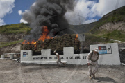 MEXICO-TIJUANA-DRUGS-BURN
