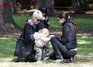 Laeticia Hallyday Picnics With Jade