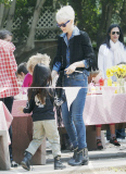 Laeticia Hallyday Picnics With Jade