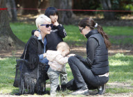 Laeticia Hallyday Picnics With Jade