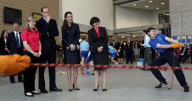 Prince William and Catherine Middleton visit the Darwen Aldridge Community Academy, Darwen, Lancashire, Britain - 11 Apr 2011
