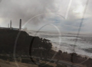 Tsunami hitting the Fukushima Daiichi Power plant
