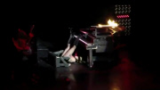 LADY GAGA FALLS OFF PIANO IN SHOW