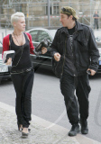 EXCLUSIVE: Who Knew They Were Pals? Singer PINK Hugging Actor JOHN CUSACK (USA ONLY)