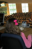 10 year old school girl is youngest European Parliament interpreter, Cambridge, Britain - 14 Apr 2011