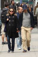 A Pregant Natalie Portman Walks with Fiance in the West Village