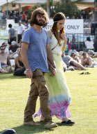 Isabel Lucas hAnd In Hand Stroll With Angus Stone At Coachella 
