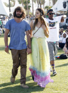 Isabel Lucas hAnd In Hand Stroll With Angus Stone At Coachella 