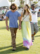 Isabel Lucas hAnd In Hand Stroll With Angus Stone At Coachella 