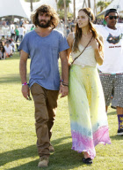 Isabel Lucas hAnd In Hand Stroll With Angus Stone At Coachella 