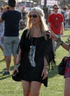 Tara Reid Happy As Can Be At Coachella 