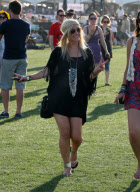 Tara Reid Happy As Can Be At Coachella 