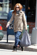 Julianne Moore After Grocery Shopping in the West Village