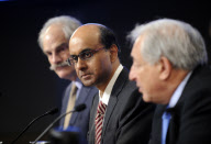 US-WASHINGTON-IMF-WB-IMFC-PRESS CONFERENCE