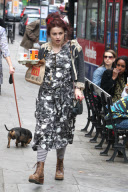 Helena Bonham Carter leaving a McDonalds restaurant in Hampstead London - 18 Apr 2011