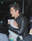 Orlando Bloom, Miranda Kerr and Baby Flynn Land at JFK