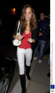 Kate Middleton returns home alone from a night out, London, Britain - 30 May 2007