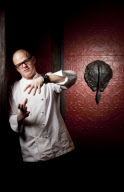 Celebrity chef Heston Blumenthal at his restaurant 'Dinner by Heston Blumenthal'