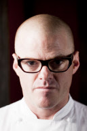 Celebrity chef Heston Blumenthal at his restaurant 'Dinner by Heston Blumenthal'
