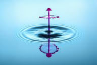 Artist  Markus Reugels' photographs of water droplets, Bavaria, Germany - Apr 2011