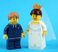 LEGO wedding ceremony model, Sheffield, Britain - 10 Apr 2011