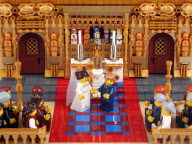 LEGO wedding ceremony model, Sheffield, Britain - 10 Apr 2011