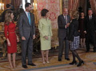 Familia Real, almuerzo con Ana Maria Matute, Premio Cervantes