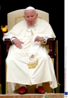 POPE JOHN PAUL II AT THE SANCTUARY OF THE VIRGIN OF THE ROSARY OF POMPEII, NAPLES, ITALY - 07 OCT 2003