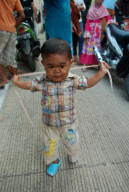22-year-old Mohamad Irfan who is just 77cm tall, Kampung Poncol, Bekasi, West Java, Indonesia - 19 Apr 2011
