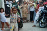 22-year-old Mohamad Irfan who is just 77cm tall, Kampung Poncol, Bekasi, West Java, Indonesia - 19 Apr 2011