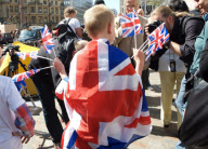 Royal Wedding Fever - Outside the Wedding ceremony venue: Westminster Abbey