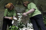 Flowers delivered to Westminster Abbey for the royal wedding, London, Britain - 27 Apr 2011