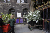 Flowers delivered to Westminster Abbey for the royal wedding, London, Britain - 27 Apr 2011
