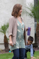 Jessica Alba celebrates Easter with the Family