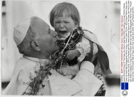 Award Winning Picture Of The Pope John Paul Ii (died April 2005) Cuddling A Crying Child In Poland Taken By Daily Mail Photographer Monty Fresco. Picture Taken 30 Nov 1979 Picture Filed In Pope John Paul Ii (died April 2005) 1979 Lp Packet (obit Pkt)