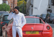 Lapo Elkann and Red Ferarri in London