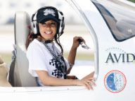 Actress Eva Longoria arrives at the Rally for Kids with Cancer Scavenger Cup - Start Your Engines Brunch at Eden Roc, a Renaissance Beach Resort and Spa in Miami Beach, Florida on April 30, 2011