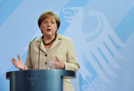 GERMANY-BERLIN-BIN LADEN-DEATH-MERKEL